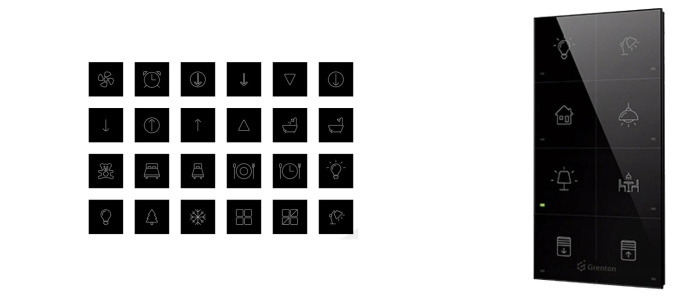 Smart Panel inteligentnego domu GRENTON TPA-208-T-02 TF-Bus biały